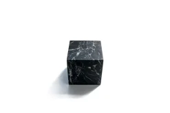 Pamono Large Decorative Paperweight Cube in Black Marquina Marble><noscript><img width=