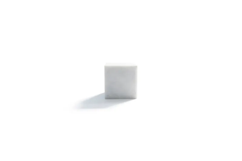 Online Pamono Large Decorative Paperweight Cube in White Carrara Marble