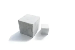 Online Pamono Large Decorative Paperweight Cube in White Carrara Marble