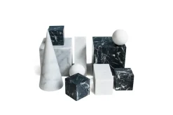 Online Pamono Large Decorative Paperweight Cube in White Carrara Marble