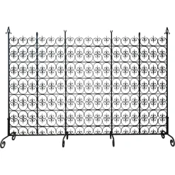 Pamono Large Decorative Wrought Iron Filigree Screen or Room Divider> Room Dividers & Screens