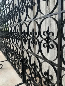 Pamono Large Decorative Wrought Iron Filigree Screen or Room Divider><noscript><img width=