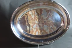 Pamono Large Dish in Silver Metal from Maison Christofle><noscript><img width=