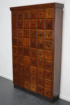 Pamono Large Dutch Oak Apothecary Cabinet, 1920s> Cabinets & Wardrobes