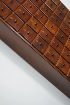 Pamono Large Dutch Oak Apothecary Cabinet, 1920s><noscript><img width=