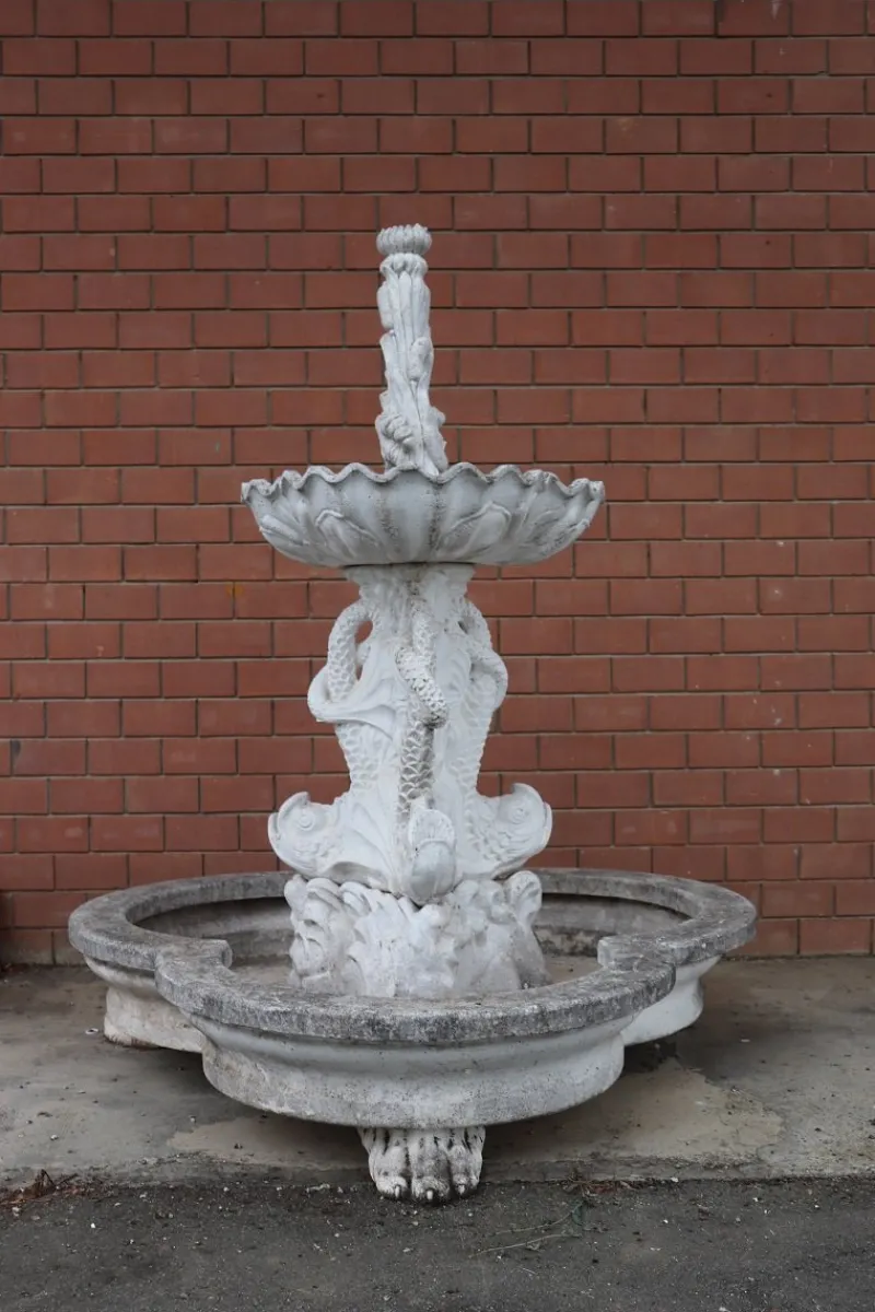 Pamono Large Early 20th Century Garden Fountains, Set of 2
