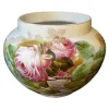 Pamono Large Earthenware Ceramic Roses Floral Planter, 1900s> Planters And Jardiniere