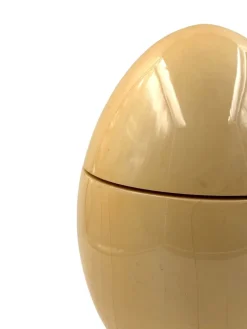 Discount Pamono Large Egg-Shaped Parchment Box by Tommaso Barbi, 1970s