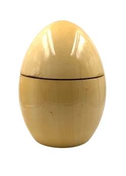 Discount Pamono Large Egg-Shaped Parchment Box by Tommaso Barbi, 1970s