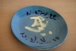 Pamono Large Enamel Plate by Jean-Baptiste Van den Heede> Decorative Plates