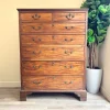 Pamono Large English George III Georgian Chest of Drawers in Wood