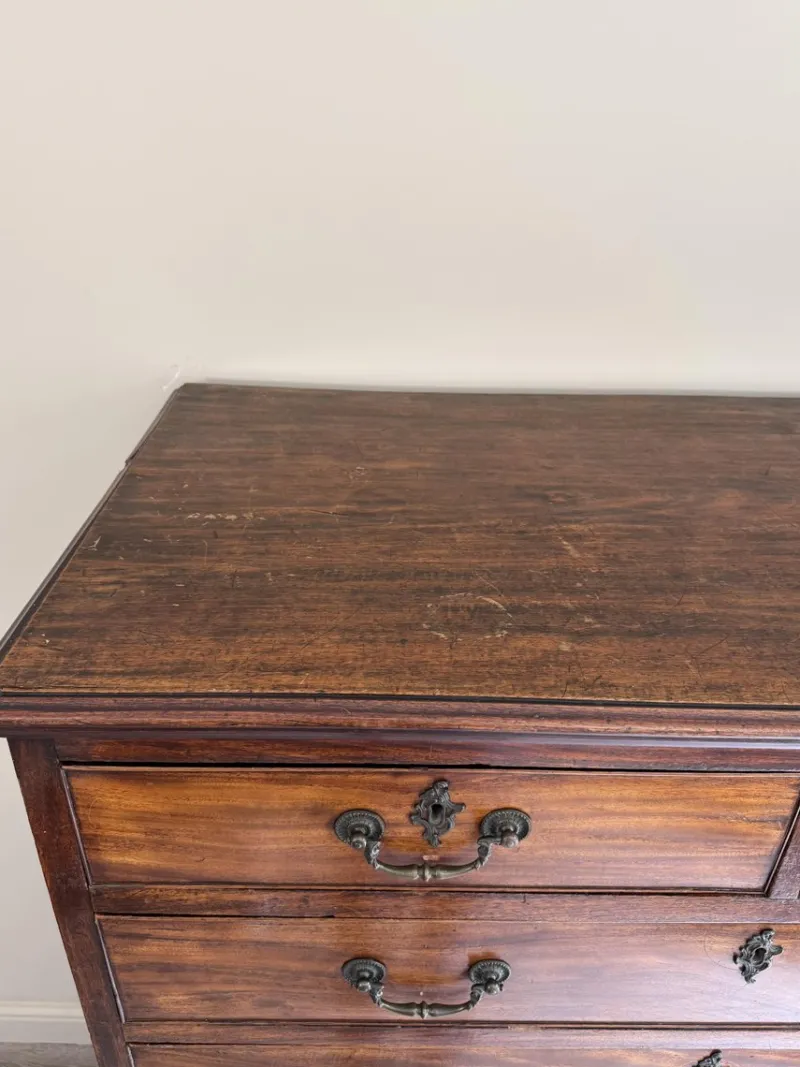 Pamono Large English George III Georgian Chest of Drawers in Wood