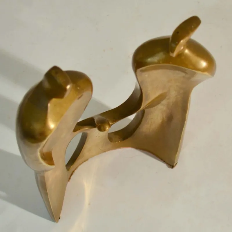 New Pamono Large Figurative Bronze Sculpture of Family by Maria Guergova, 1985