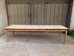 Pamono Large Fir Farm Table, 1940s> Dining Tables & Sets