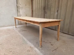 Pamono Large Fir Farm Table, 1940s><noscript><img width=