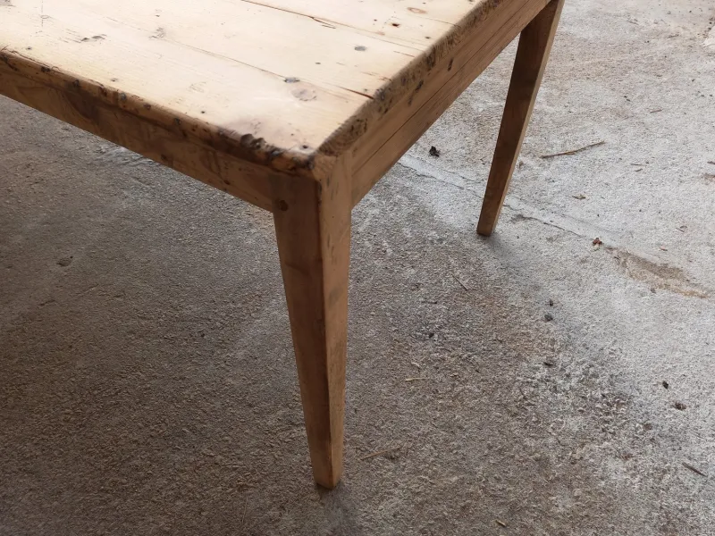 Pamono Large Fir Farm Table, 1940s> Dining Tables & Sets