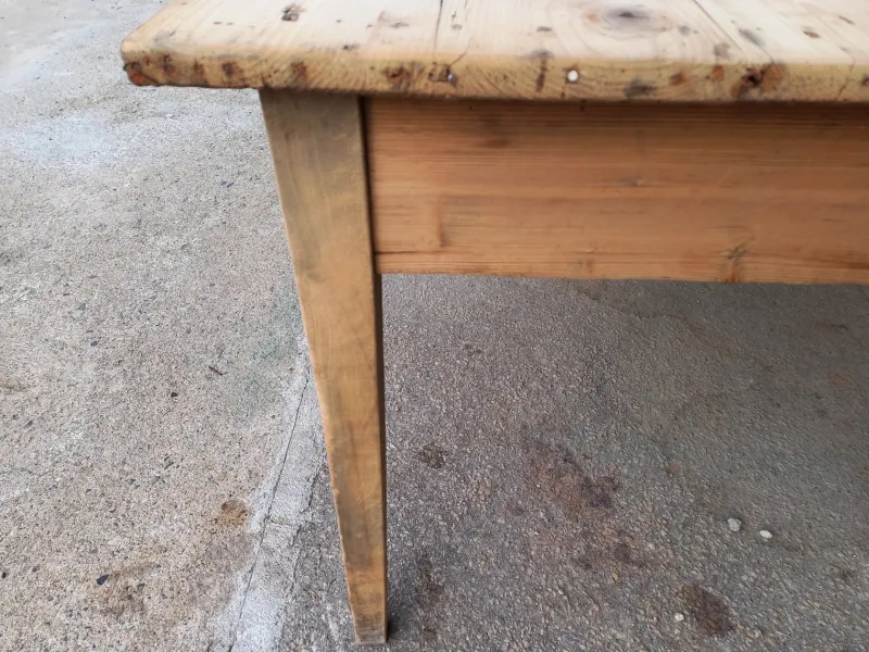 Pamono Large Fir Farm Table, 1940s> Dining Tables & Sets