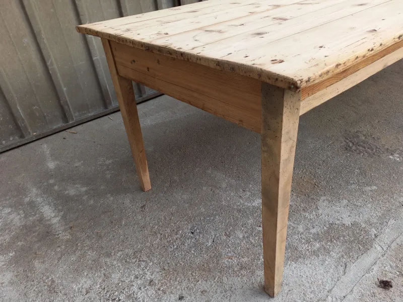 Pamono Large Fir Farm Table, 1940s> Dining Tables & Sets