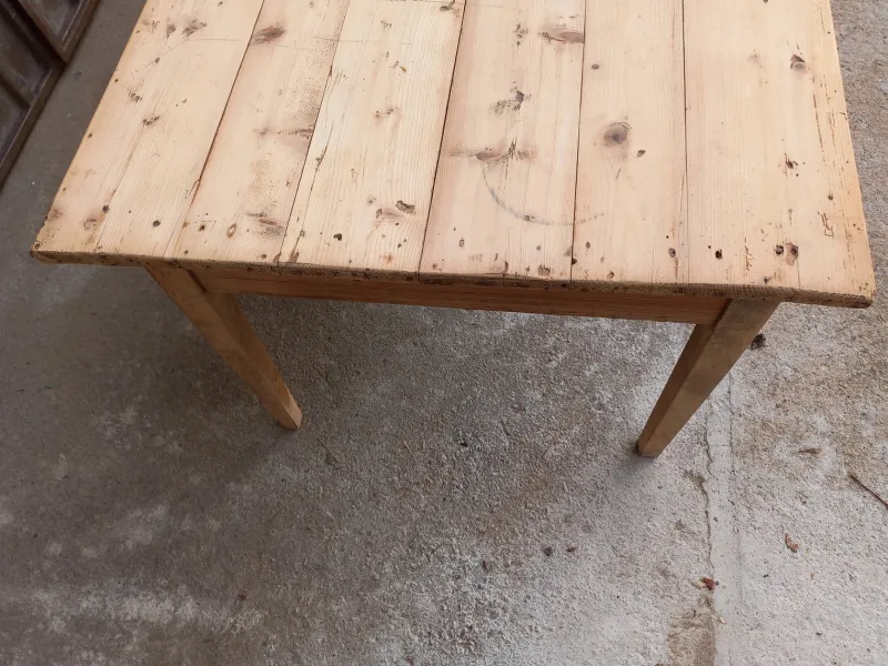 Pamono Large Fir Farm Table, 1940s> Dining Tables & Sets