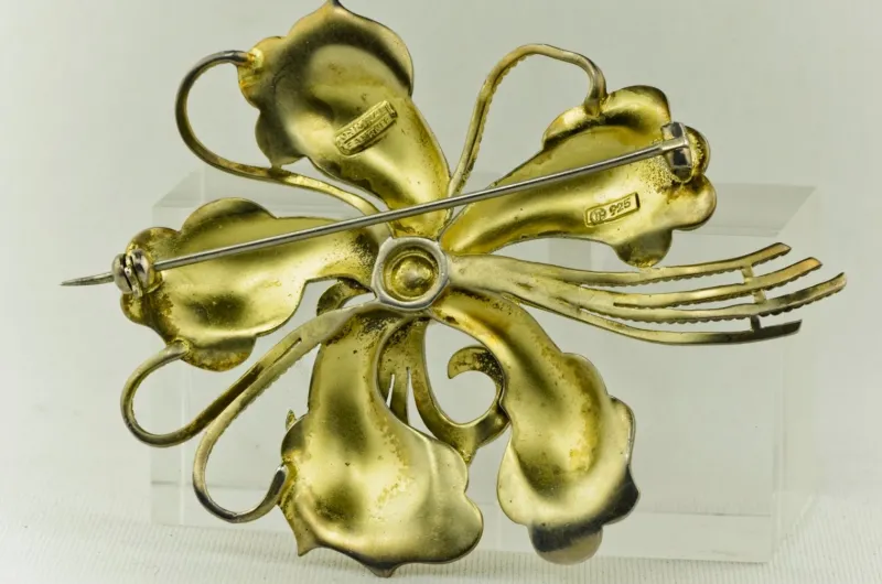 Clearance Pamono Large Flower Brooch by Theodor Fahrner, Germany, 1935