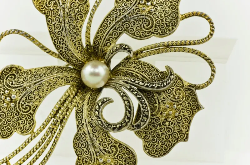 Clearance Pamono Large Flower Brooch by Theodor Fahrner, Germany, 1935