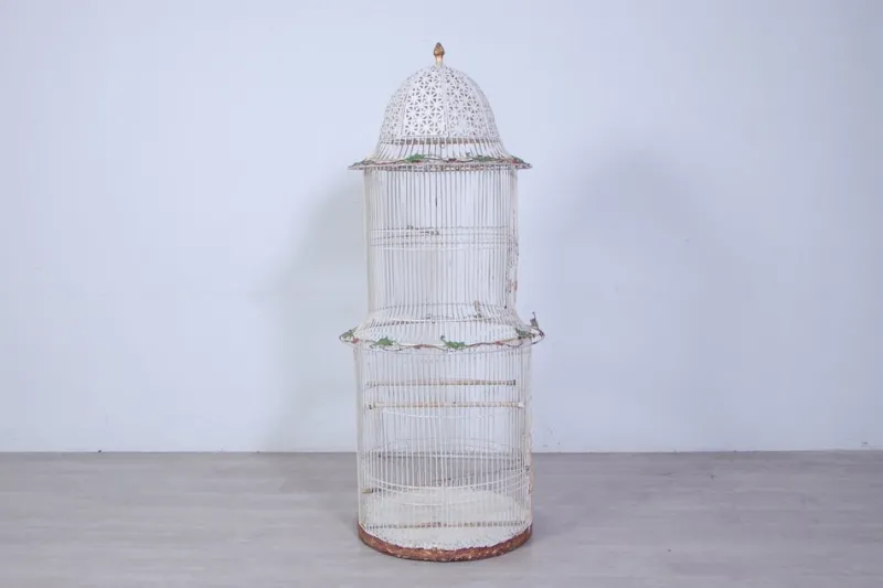 Pamono Large French Art Deco Iron Cage> Garden Accessories