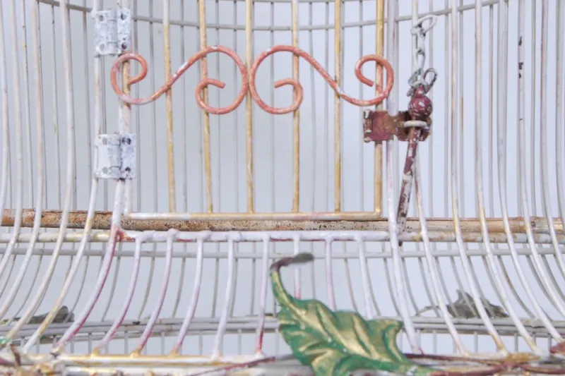 Pamono Large French Art Deco Iron Cage> Garden Accessories
