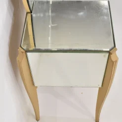Best Pamono Large French Coiffeuse Glass Dressing Table for Ledies, 1950s
