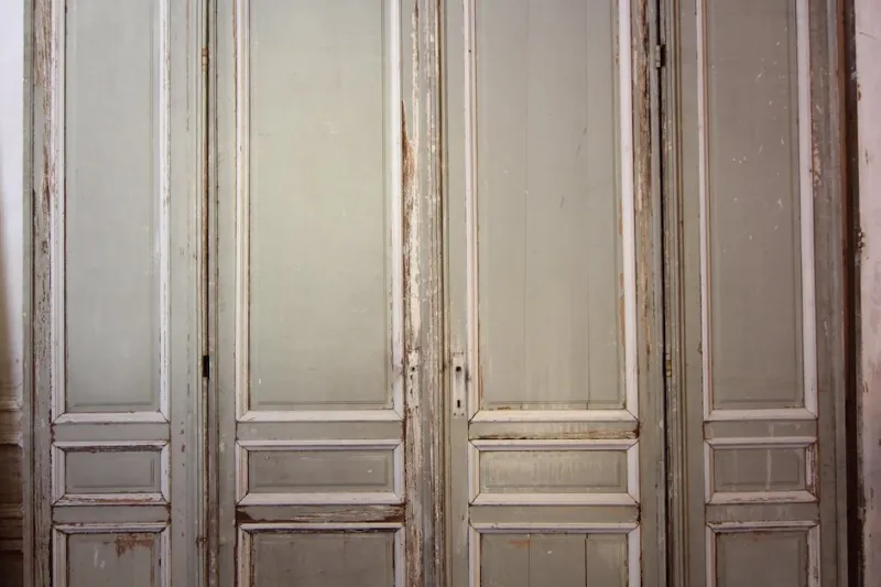 Hot Pamono Large French Double Door, 1890s, Set of 4