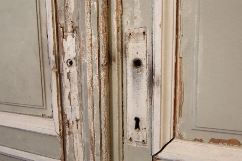 Hot Pamono Large French Double Door, 1890s, Set of 4