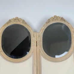 Pamono Large French Four-Fold Mirrored Dressing Screen, 1920s><noscript><img width=