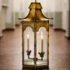 Online Pamono Large French Lantern in Golden Metal, 1970s