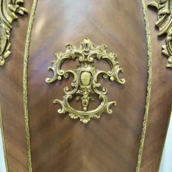 Pamono Large French Rococo Walnut and Ormolu Pedestal> Pedestals And Columns