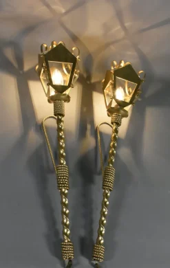 Pamono Large French Wall Sconces, 1950s, Set of 2><noscript><img width=