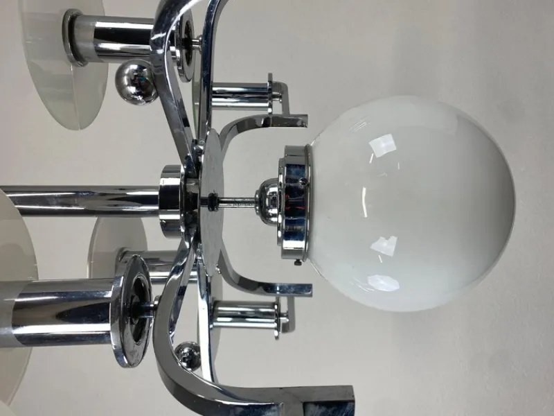 Pamono Large Functionalist Bauhaus Chandelier, 1930s> Ceiling Lights