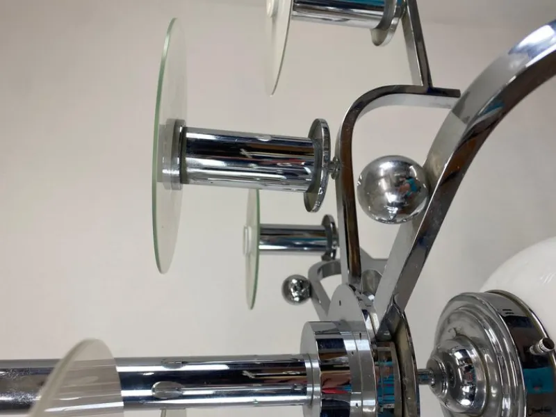 Pamono Large Functionalist Bauhaus Chandelier, 1930s> Ceiling Lights