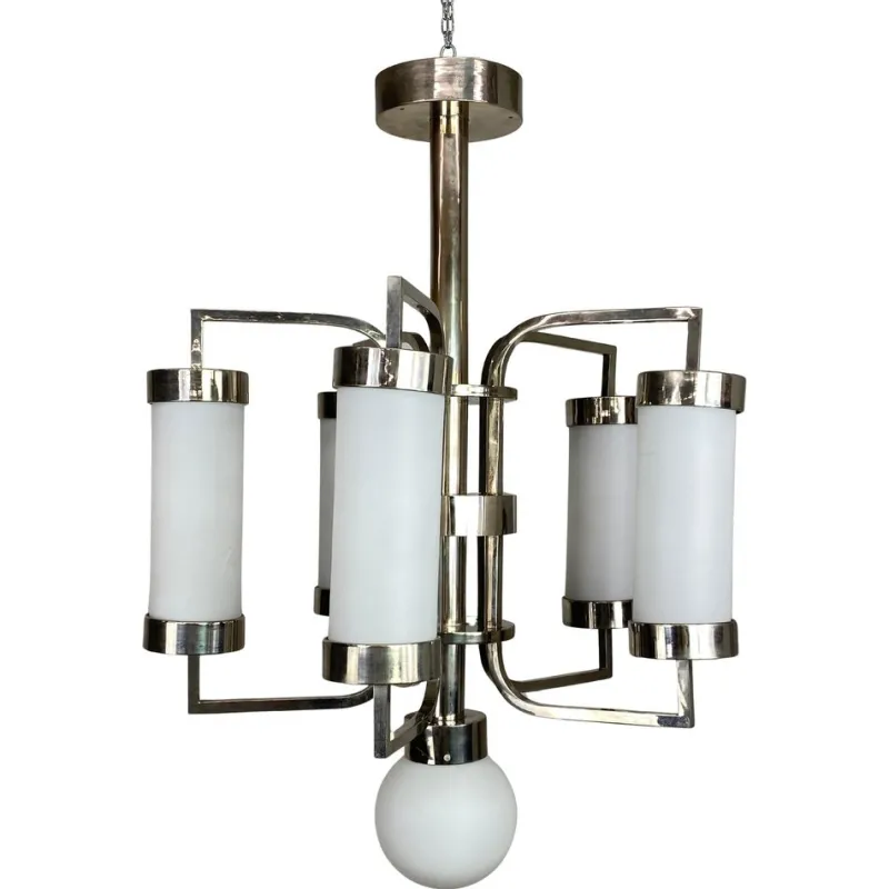 Hot Pamono Large Functionalist Chandelier, 1920s