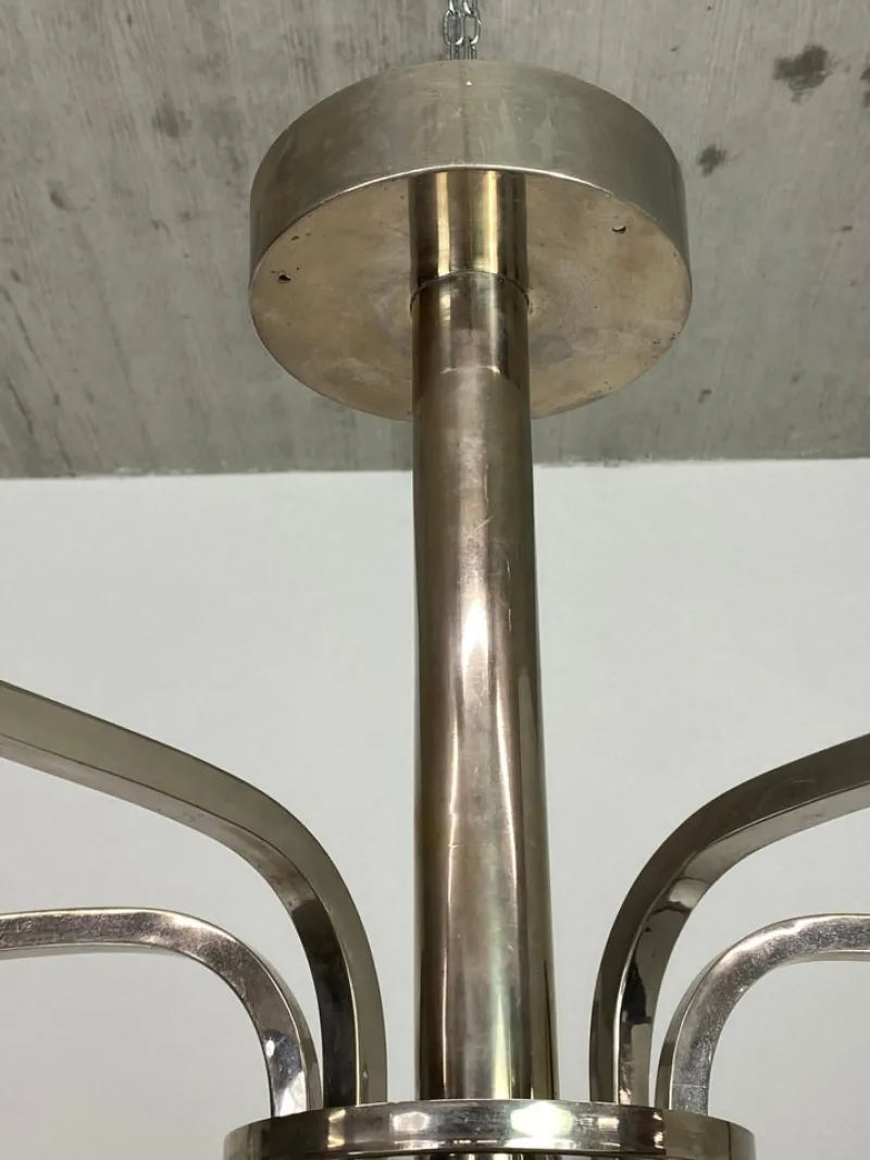 Hot Pamono Large Functionalist Chandelier, 1920s