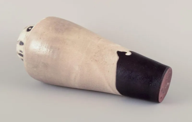 Best Pamono Large German Ceramic Vase with Floating Glaze, 1980s