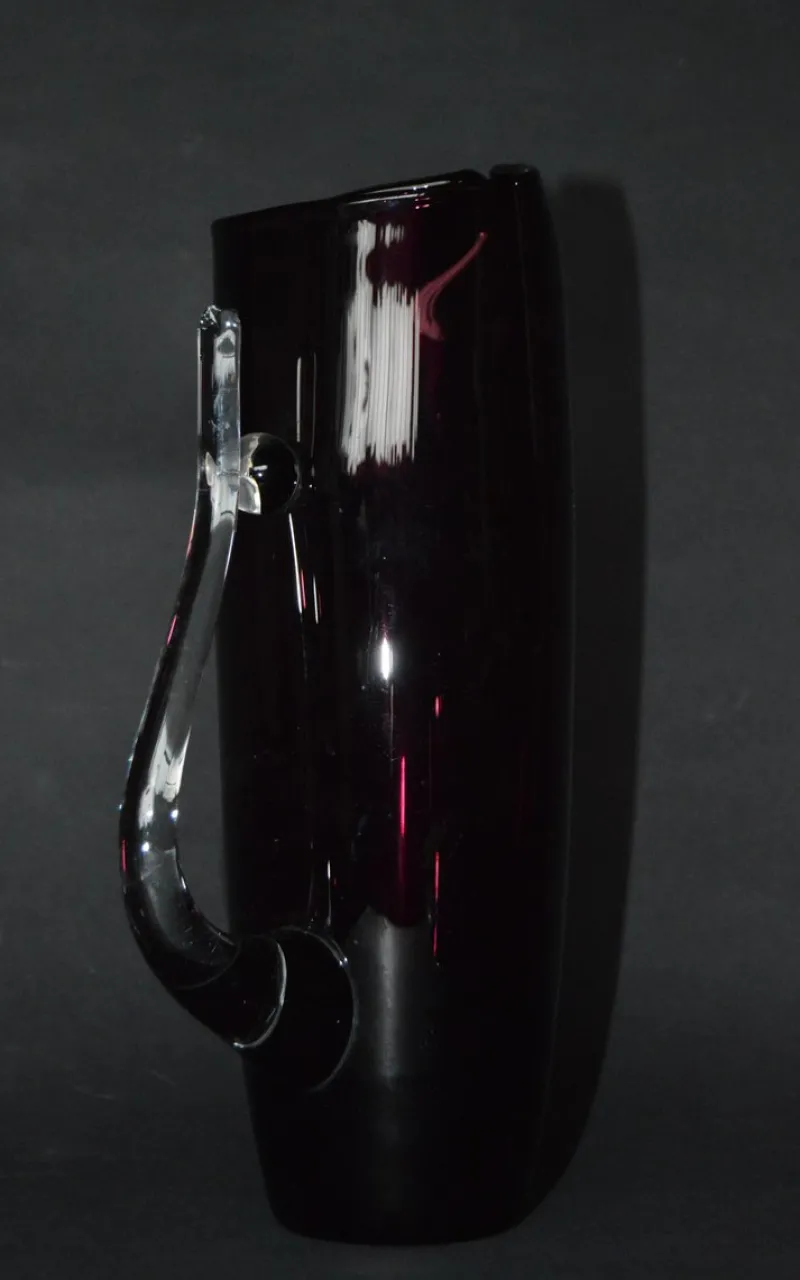 Pamono Large Glass Carafe attributed to Wszewłod Sarnecki, Poland, 1980s> Glassware
