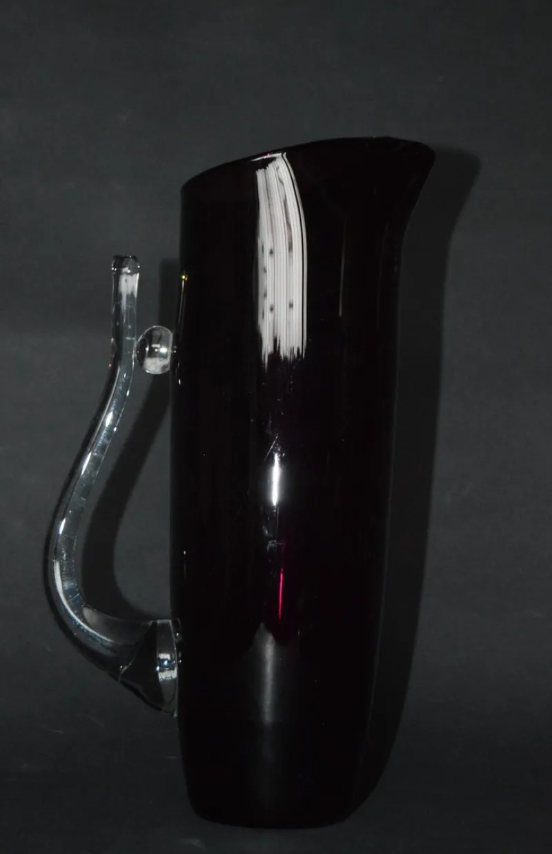 Pamono Large Glass Carafe attributed to Wszewłod Sarnecki, Poland, 1980s> Glassware