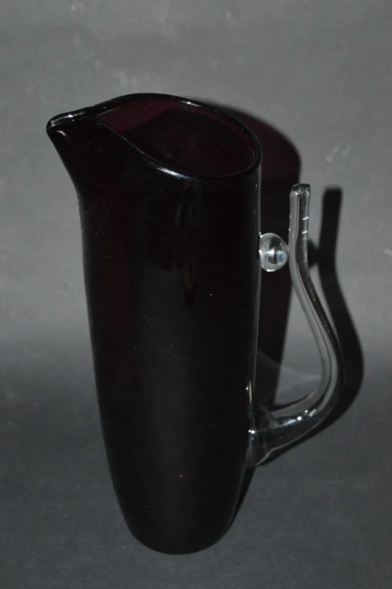 Pamono Large Glass Carafe attributed to Wszewłod Sarnecki, Poland, 1980s> Glassware