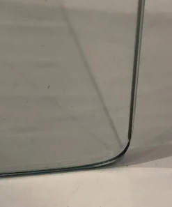 Pamono Large Glass Design Fireplace Screen, France, 1980s><noscript><img width=