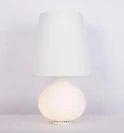 Sale Pamono Large Glass Table Lamp attributed to Fontana Arte, Italy, 1980s