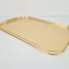 Outlet Pamono Large Gold Anodized Aluminum Tray by Kaymet, 1950s