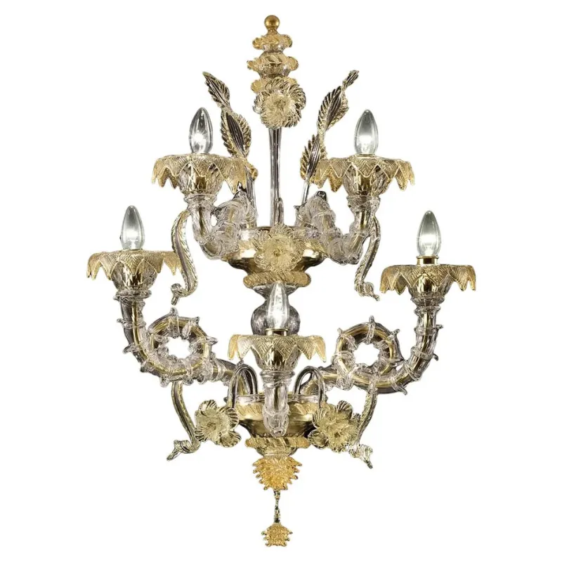 Pamono Large Gold Wall Sconce by Simoeng> Wall Lights & Sconces
