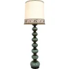 Pamono Large Green Ceramic Floor Lamp from Kaiser Leuchten, Germany, 1970s> Floor Lamps