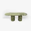 Pamono Large Green Marble Oval Dining Table by My Habitat Design> Tables