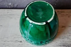 Pamono Large Green Slip Planter from Orchies, 1930s><noscript><img width=