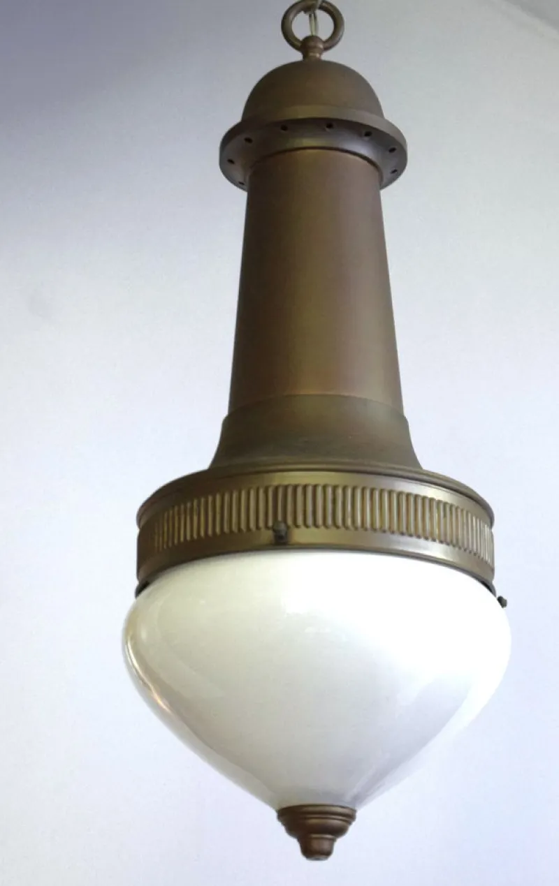 Hot Pamono Large Hall Lamp by Otto Wagner, 1890s